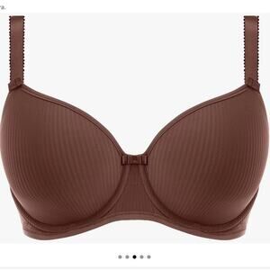 NWT Freya Idol Molded Balconette Bra  Coffee Roast Warm Brown Size 34G
